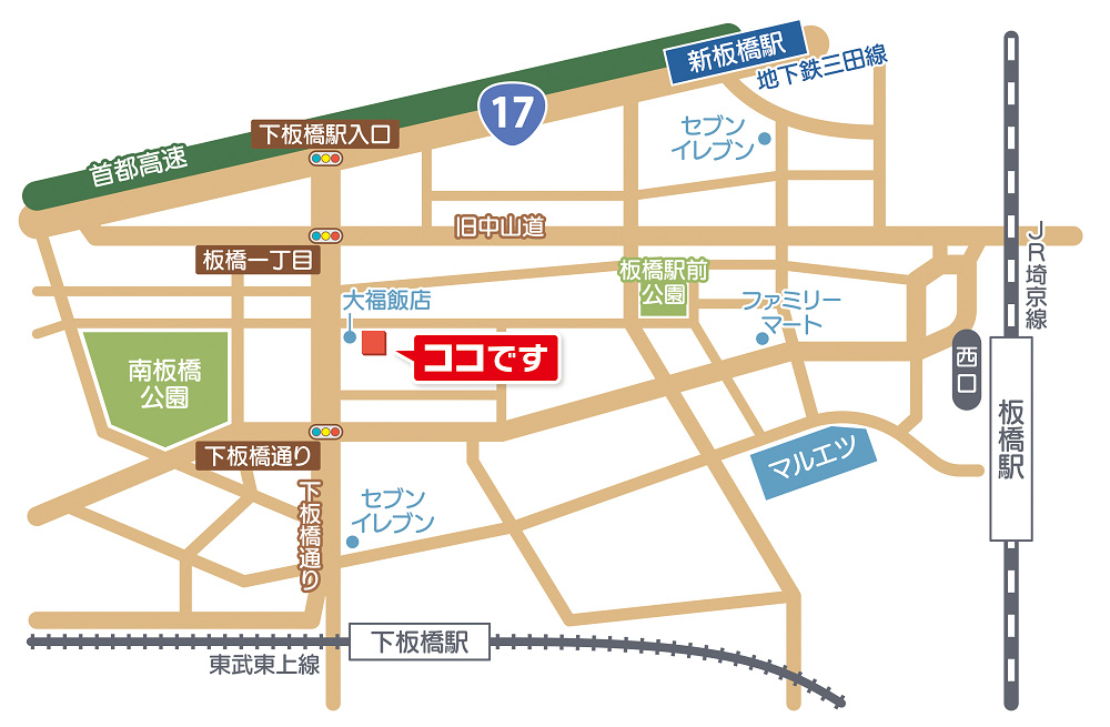 キャンピングカーレンタル・駐車場Map